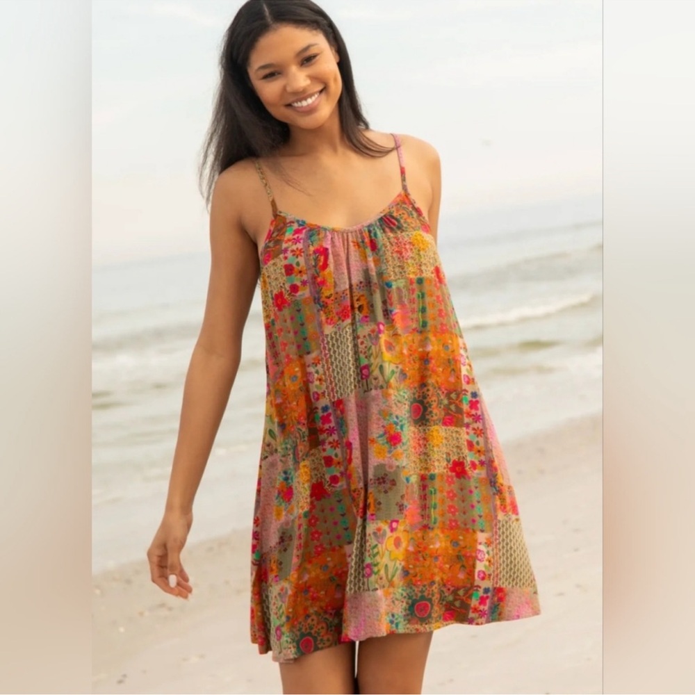 NATURAL LIFE Multicolor Patchwork Dress